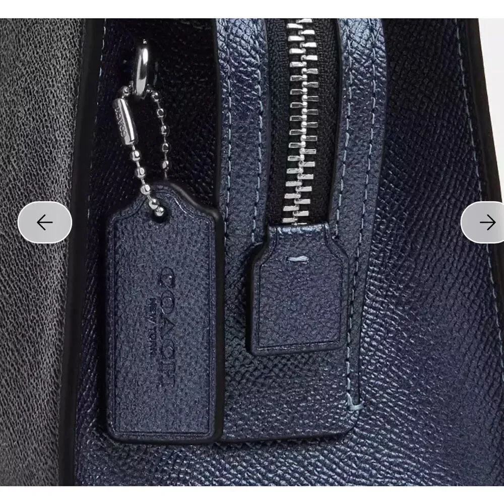 🔥🎁NWT! Coach Gia Crossbody Bag In Sig Canvas Silver CCK70 Msrp:$298.00